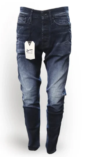 Blugi Barbati Denham Tapered Navy 30